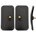 Universal Forklift Mirror Rear Side View For Truck Trailer Loader 8 In X 4 5 Convex Mirrors 2 Pcs Set With Plastic Casing And 