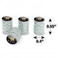 U S Army Logo With Soldier Silhouettes Tire Rim Wheel Aluminum Valve Stem Caps