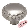 Cosmas 7175sn Satin Nickel Cabinet Hardware Round Knob 1-5 16 Inch Diameter 10 Pack 