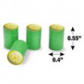 Green Lantern Blackest Night Sinestro Corps Yellow Logo Tire Rim Wheel Aluminum Valve Stem Caps