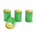 Green Lantern Blackest Night Sinestro Corps Yellow Logo Tire Rim Wheel Aluminum Valve Stem Caps