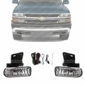 Set Of 2 Front Fog Lights Assembly With Brackets Harness Switch Bulbs For Chevrolet Silverado 1500-3500 1999-2002 Tahoe 