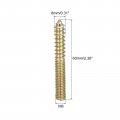 Uxcell M8x60mm Hanger Bolts 8pcs Double Ended Thread Dowel Screws For Wood Furniture