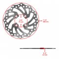 Caltric Front And Rear Brake Disc Rotor With Pads Compatible Yamaha Yfz450r Yfz450rse 2009 2010-2021
