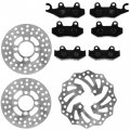 Caltric Front And Rear Brake Disc Rotor With Pads Compatible Yamaha Yfz450r Yfz450rse 2009 2010-2021