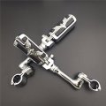 Smt-chrome Long Angled Adjustable Peg Mounting Kit Eagle Foot Compatible With Goldwing Vtx1300 Shadow Valkyrie Triumph Inch 1