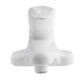 Dura Faucet Df-pl100-wt Single Lever Rv Lavatory Bathroom For Modern 5th Wheels Campers Trailers White 