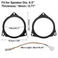 2 Set 6 5 In Car Speaker Adapter Spacer Rings With Wire Combination For Toyota Avalon R 2005 2011 Corolla Highlander Rav4