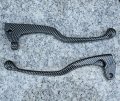 I5motorcycle I5 Carbon Front Brake Clutch Levers For Yamaha Banshee Warrior Wolverine 350 Atv Quad 