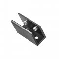 Uxcell Adjustable Glass Shelf Bracket Aluminum Alloy Rectangle Clamp Clip Holder For 8-10mm Thick 38 8x26x16mm With Screws 2pcs