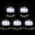 Auto Dynasty For Ford Superduty 5 X Led Cab Roof Top Lights Wiring Smoked Housing White 