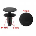 Uxcell 40pcs 5mm Hole Dia Car Auto Black Screw Fastener Rivet Retainers Clip