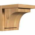 Ekena Millwork Cor08xx08hun01swr 7 1 2 W X 8 D 8 H Huntington Smooth Corbel W Backplate Western Red Cedar 
