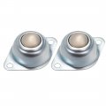 Ball Transfer Bearing Unit 5 8 Inch Load 22lbs Flange Mounted Steel For Transmission Pack Of 2 