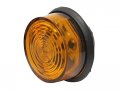 Amber Lumenx Led Clearance And Side Marker Light M186a-bt2 1 38 In Diameter Round With Lens Black Housing Single Diode 9 To 16v 