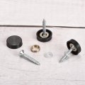 16 Pcs Screw Covers Caps 304 Stainless Steel Mirror Screws Decorative Cover Nails Fasteners For Sign Advertising Hardware 