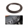 Toycidfg Carbon Fiber Ring Emblem Sticker Interior Decoration Car Accessories Push To Start Button Key Ignition Starter Knob