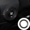 Toycidfg Carbon Fiber Ring Emblem Sticker Interior Decoration Car Accessories Push To Start Button Key Ignition Starter Knob