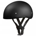 Daytona Helmets Half Skull Cap Motorcycle Helmet A Dot Approved Dull Black M 