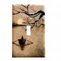 Gotham Decor Asian Winter Plum Blossom Light Switch Covers Single Toggle 