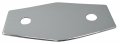 Westbrass A504-26 Two-hole Remodel Cover Plate For Bathtub And Shower Valves Polished Chrome 