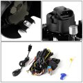 Compatible With Frontier W Chrome Bumper Pair Of Driving Fog Lights Switch Smoked Lens