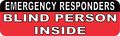 10in X 3in Blind Person Inside Sticker By Stickertalk 