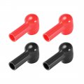 Uxcell Battery Terminal Insulating Rubber Protector Covers For 14mm 8mm Cable Red Black 2 Pairs 