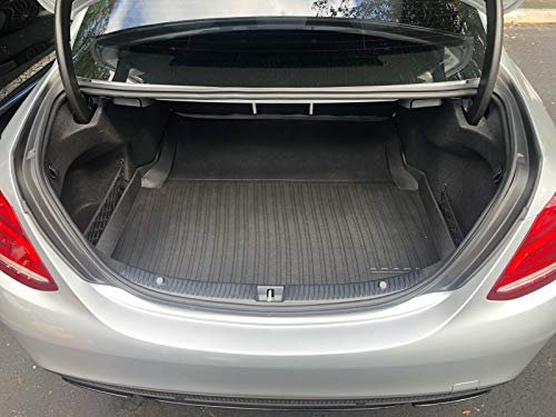 Cargo Liner Trunk Mat For Mercedes Benz C Class Sedan 2015 2021 Weather Resistant Rubber Floor With Raised Lip And Non Slip