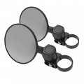 Scosche M21008-185 Baseclamp 5a Round Convex Mirror Base Pair With Two 1 85a Tube Clamps For Atv S Utv S And Side X Sides 