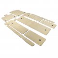 Floor Mats For 2021 2023 Toyota Sienna 7 Passenger Beige Nylon Car Carpets Liner 9 Piece Set Protector Vehicle Specific Fit Not 