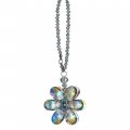 Crystal Flower Car Rear View Mirror Pendant Accessories Hanging Ornament Fengshui Auto Interior Decoration 