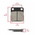 Caltric Front Brake Pads Compatible With Yamaha Yfz450 Yfz 450 2012-2013