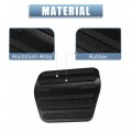 X Autohaux 1 Set Black Anti Slip Aluminum Alloy Car Foot Pedal Pads Accelerator Gas Brake Cover For Nissan E13 Series E-power
