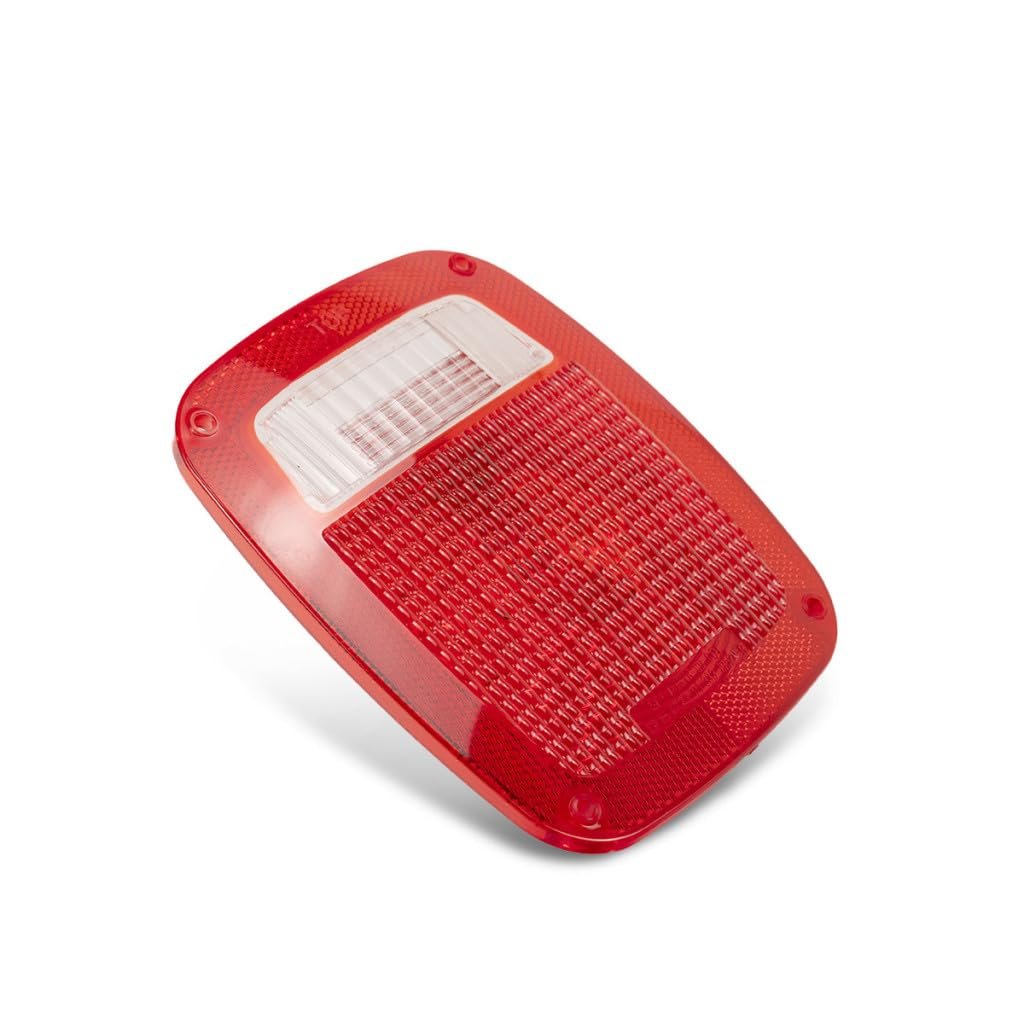 Tail Light Lens For Jeep Wrangler 1987 To 1995 Driver Or Passenger Side Single Piece With Gasket Replacement Ch2808106 And