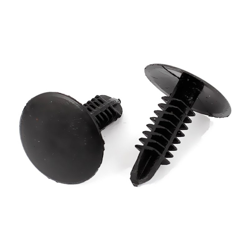 100 Pieces Plastic Rivet Fastener Push Clips For Car Auto Fender 4 7mm Hole Size Black Body Bumper And Door