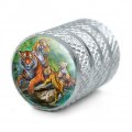 Bengal Tiger Family Valve Stem Caps For Tire Rim Wheel Aluminum