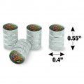 Bengal Tiger Family Valve Stem Caps For Tire Rim Wheel Aluminum