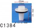 Autobahn88 Grommet Screw Compatible With Nissan Oem 638465v000 Pack Of 20