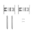 Rear Disc Brake Hardware Set For Porsche Boxster 2000 2001 2002 2003 2004 Alx Pau Df 340 Cla2 Dot Certified Replacement Part 