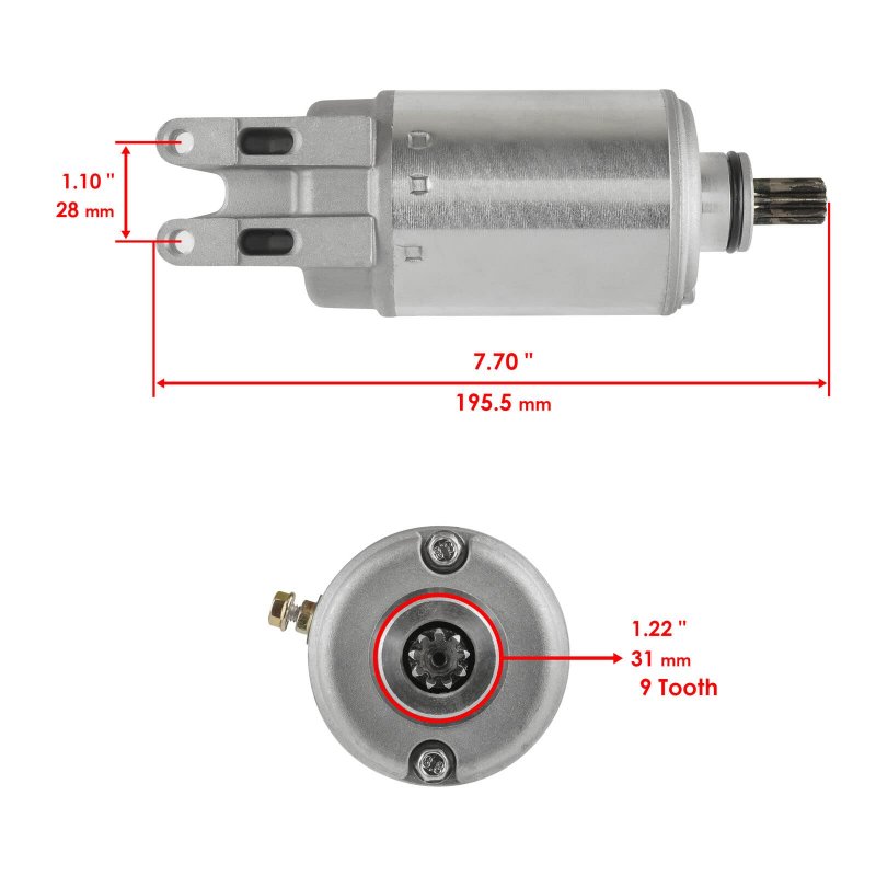 Starter For John Deere Buck 500 4-tec Rotax Engine C420-296-125 C420296125 Mod-ztf1-6665