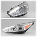 Yeewellacanii For Halogen Type Chrome Housing W Led Drl 2015-2018 Ford Focus Headlight Headlamp Assembly Left Driver Side