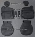 Iggee 2000-2002 Chevy Silverado Artificial Leather Custom Made Original Fit Front Seat Covers 2 Armrest Coversa Black