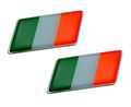 2 X Pair Set Of Italian Italy Flag Emblem Badge Nameplate Decal Rare For Lamborghini 350gt 400gt Miura Espada Islero Jarama