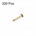 Uxcell Small Tiny Hardware Nails Iron 1 2x8mm Dxl For Diy Decorative Wooden Boxes Accessories Gold Tone 200pcs