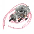 Universal 38mm Motorcycle Carburetor Replacement For 90cc 100cc 110cc Atv Suv Black Silver Tone 