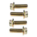 Flanged Bolts Steel Zinc Finish Yellow Color Hex Head Drive Flange Type Medium Thread Class 10 9 Bolt Grade 