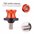 Angoily 2pcs Rear Car Screw Motorcycle Arm Ring Aluminum Swingarm Spool Nail Stand Swing Alloy Street