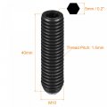 Uxcell Ball Point Set Screws 10pcs M10 X 40mm High Carbon Steel Metric Spring Hex Socket Grub Screw