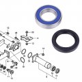 Rear Axle Bearing Wheel Hub Housing With Seal Kit For Honda Atc250 Trx250 Foreman 400 500 520 Trx450 S Es Rancher 350 420 At